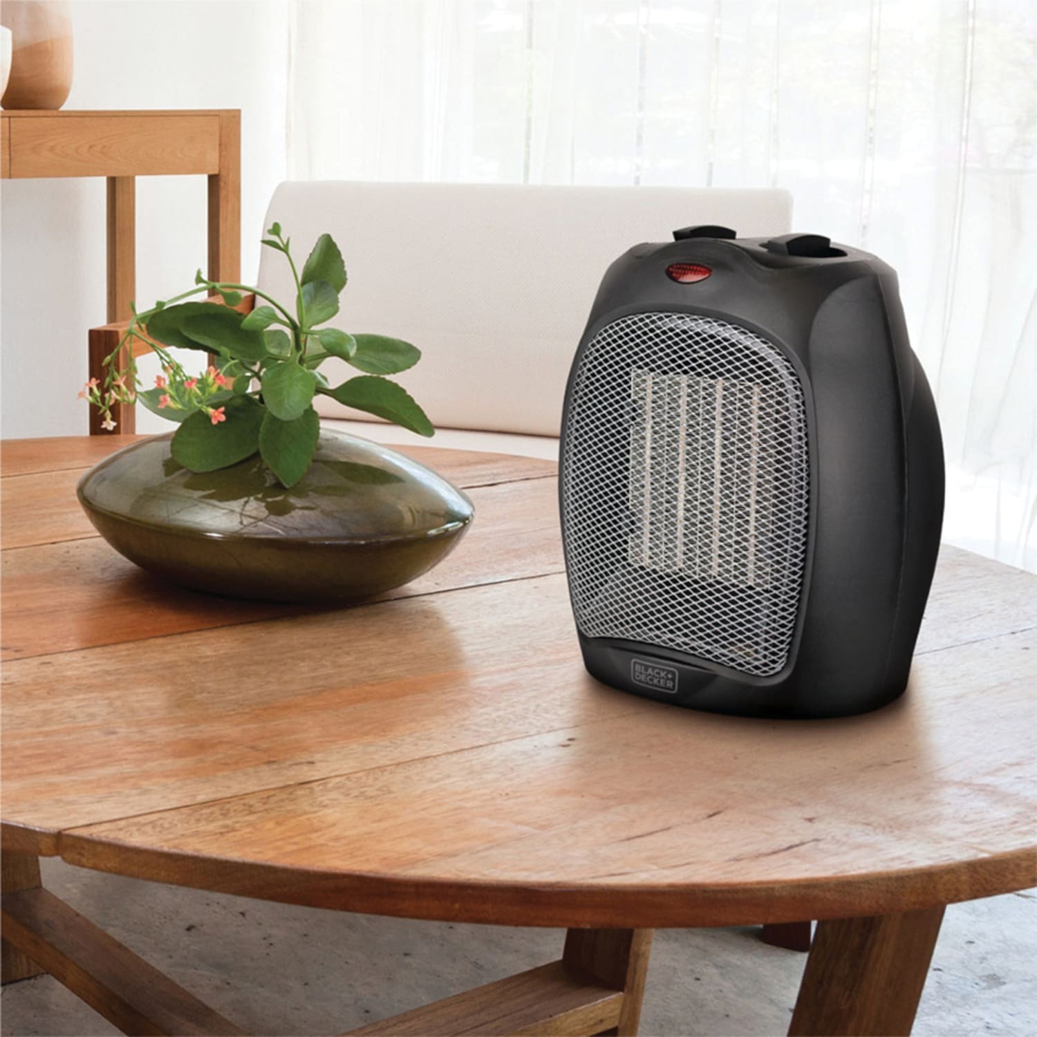 Black+Decker BHDC500B46 1500W Desktop Ceramic Heater, Black - Image 5