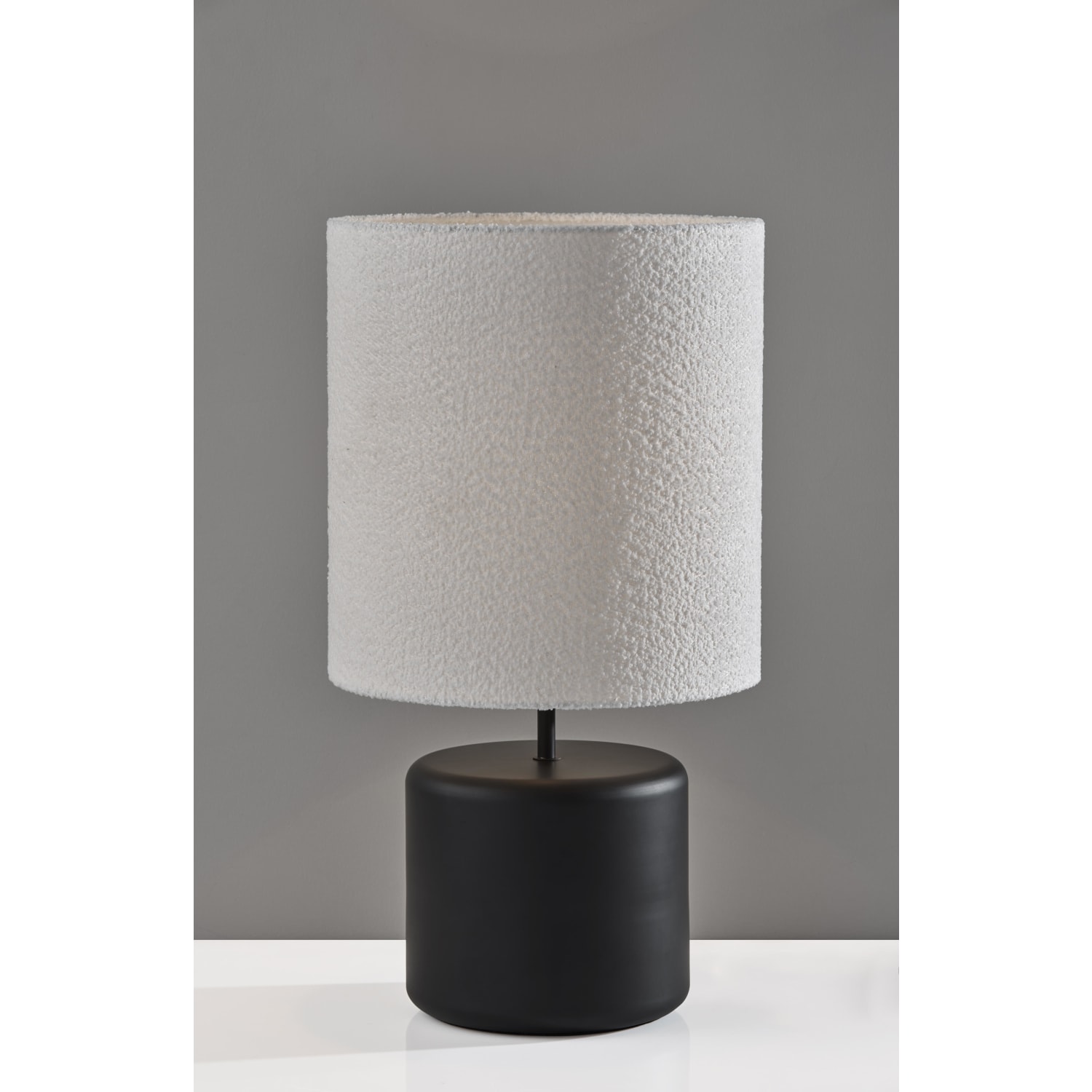 Adesso Tatum Tall Table Lamp, 28inH, White Shade/Black Base - Image 6