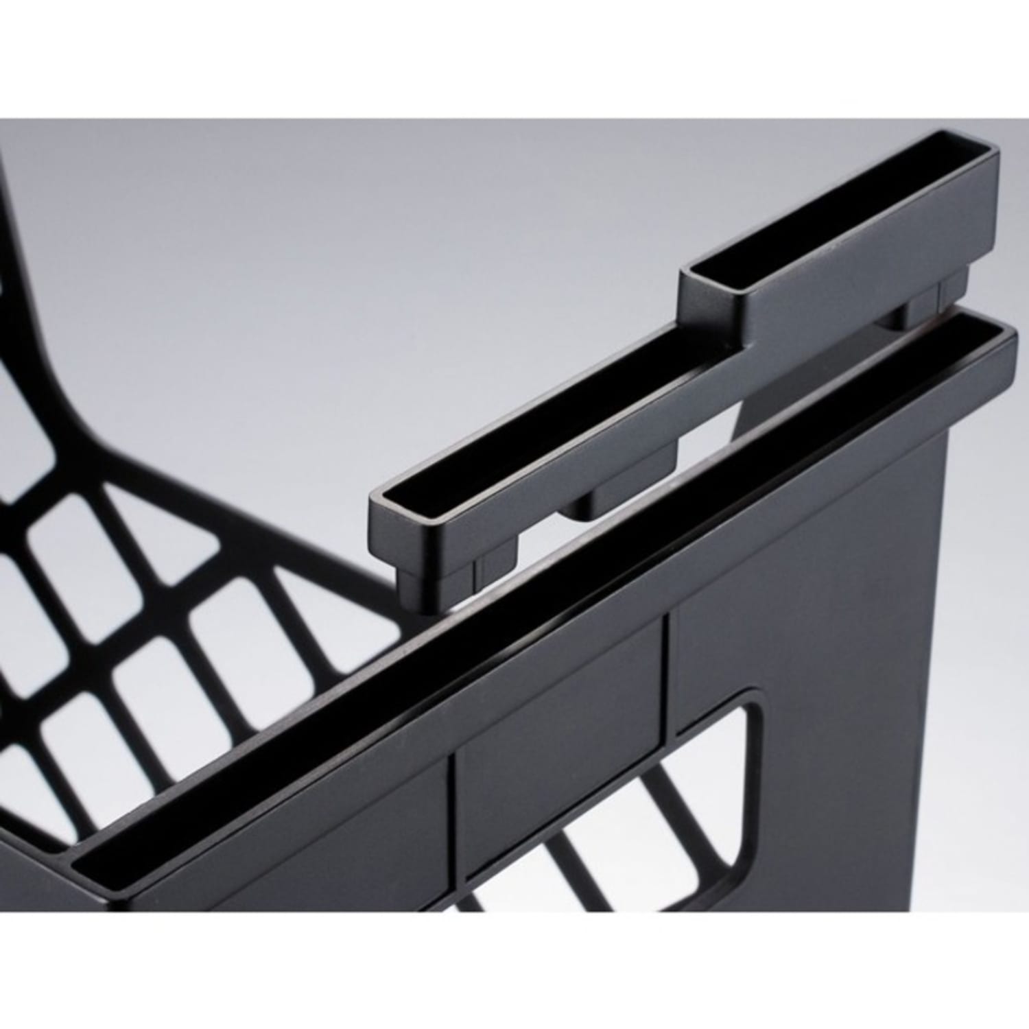 Officemate Plastic Desktop File Organizer, 10.8inH x 13.3inW x 8.6inD, Black - Image 4