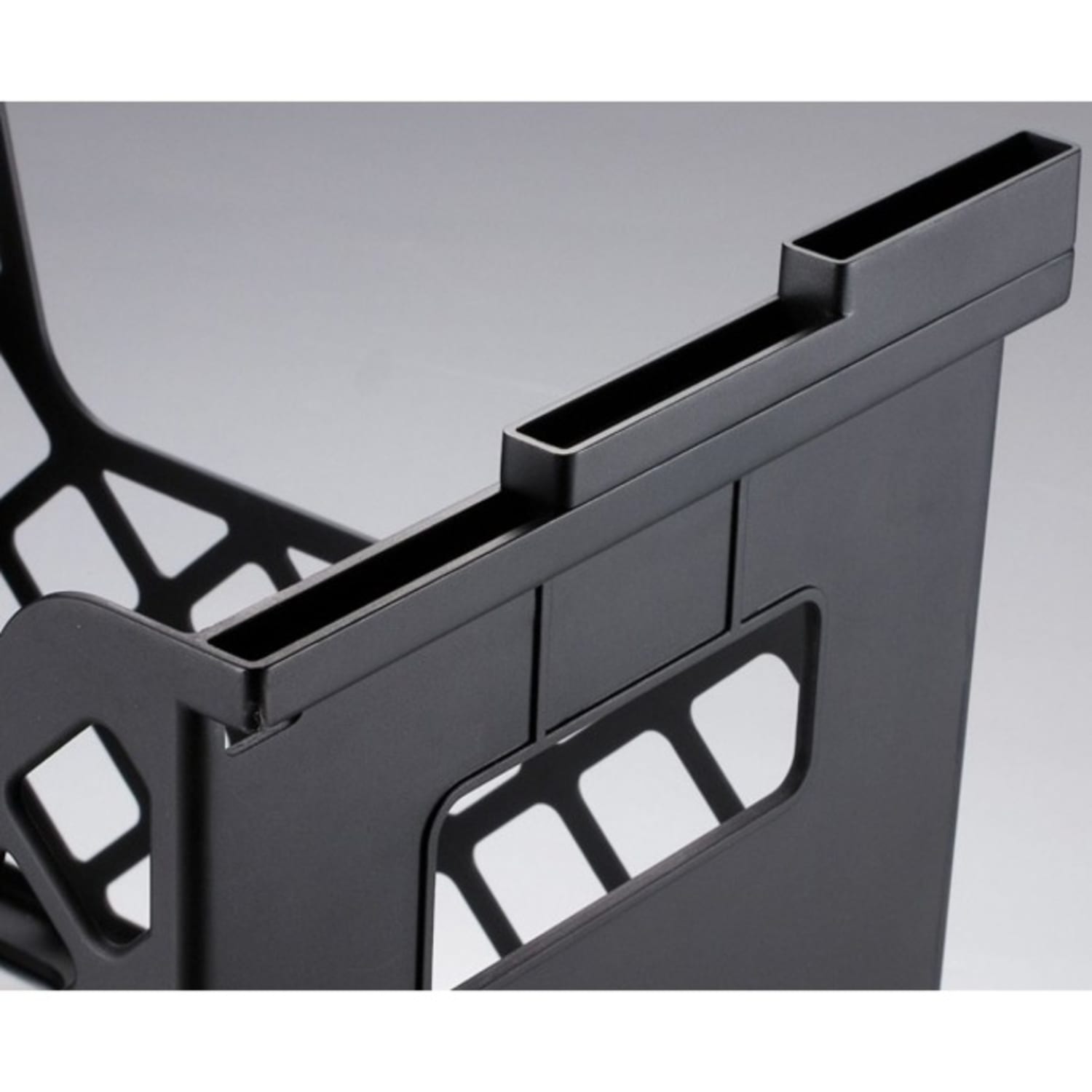 Officemate Plastic Desktop File Organizer, 10.8inH x 13.3inW x 8.6inD, Black - Image 5