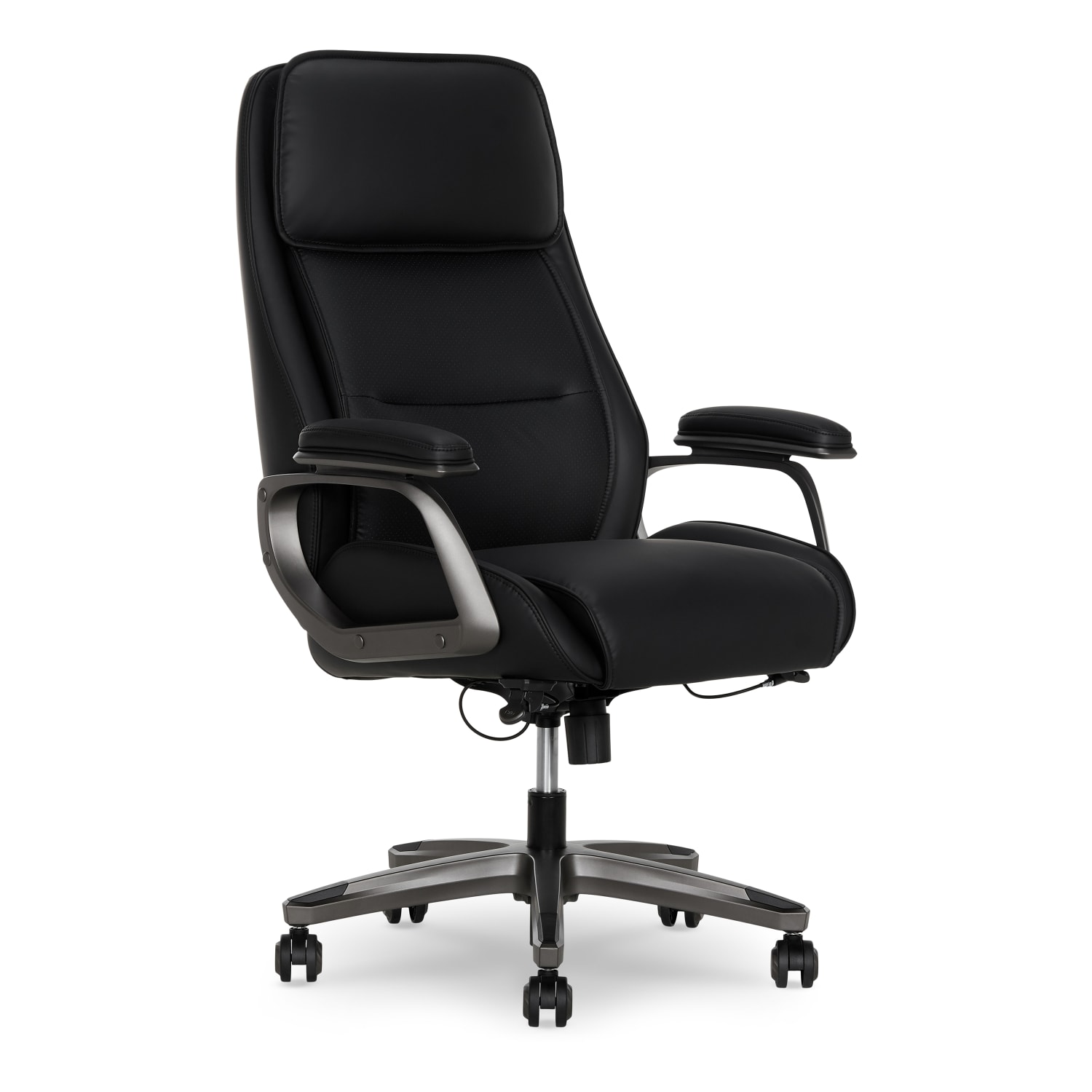 Serta® SmartLayers™ Mosby Ergonomic Vegan Leather High-Back Executive Office Chair, Black/Dark Gray, BIFMA Compliant - Image 12