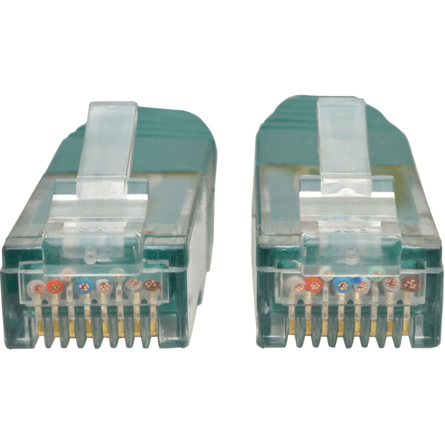Tripp Lite 25ft Cat6 Gigabit Molded Patch Cable RJ45 M/M 550MHz 24AWG Green - 128 MB/s - 25 ft - Green - Image 4