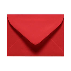 LUX Mini Envelopes, #17, Gummed Seal, Ruby Red, Pack Of 50