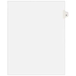 Avery 30% Recycled Side-Tab Legal Exhibit Dividers, Tab Title D, Pack Of 25