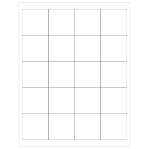 Tape Logic Inkjet/Laser Labels, LL111, Rectangle, 2in x 2in, White, Case Of 2,000