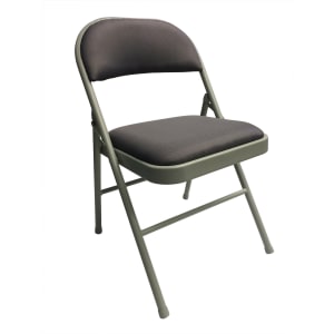 Realspace Upholstered Padded Folding Chair Gray PopularChairscom   