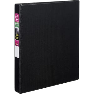Avery Durable 3-Ring Binder With EZ-Turn Rings, 1in D-Rings, 42% Recycled, Black