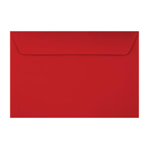 LUX Booklet 6in x 9in Envelopes, Peel & Press Closure, Holiday Red, Pack Of 50