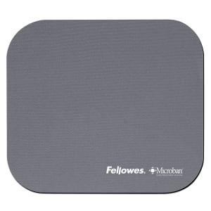 Fellowes Mouse Pad With Microban, 8in x 9in, Graphite