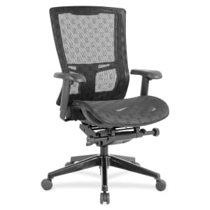 Lorell Checkerboard Design High Back Ergonomic Mesh Chair Black PopularChairscom   