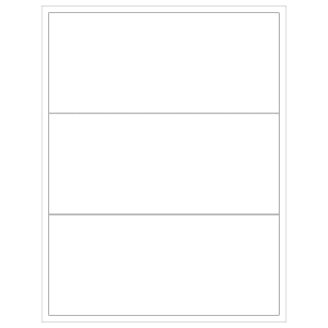 Tape Logic Inkjet/Laser Labels, LL134, Rectangle, 8in x 3 1/2in, White, Case Of 300