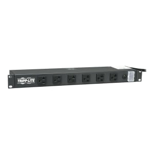Tripp Lite Power Strip Rackmount Metal 120V 5-20R 12 Outlet 15ft Cord 1URM - Power distribution strip (rac - RS121520