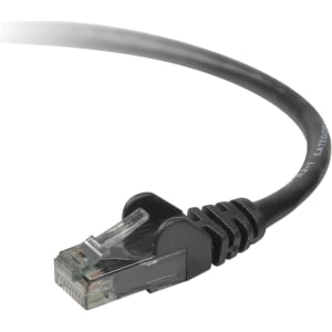 Belkin CAT6 Ethernet Patch Cable, RJ45, M/M, A3L98025BLK