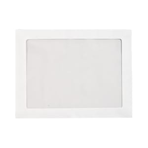 LUX 6 3/4 Full-Face Window Envelopes, Middle Window, Gummed Seal, Bright White, Pack Of 50