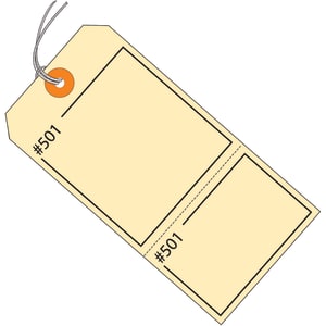 Partners Brand Claim Tags, 100% Recycled, 4 3/4in x 2 3/8in, Manila, Case Of 1,000