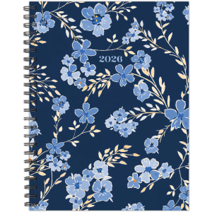 2026 Willow Creek Press Softcover Weekly/Monthly Planner, 6-1/2in x 8-1/2in, Bluesy Floral, January To December, 56653