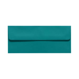LUX #10 Envelopes, Peel & Press Closure, Teal, Pack Of 50
