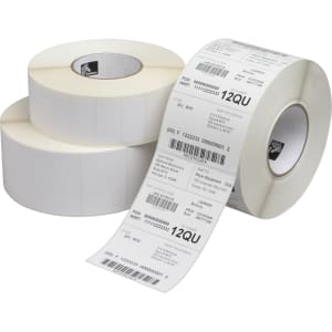 Zebra Z-Select 4000D Thermal Label - 6in Length x 4in Width - Paper - White - 4 Roll