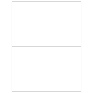 Tape Logic Inkjet/Laser Labels, LL135, Rectangle, 8 1/2in x 5 1/2in, White, Case Of 200