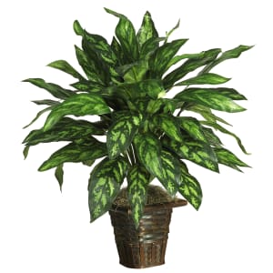 Nearly Natural 31in Silver King Plant With Basket