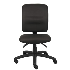 Boss Office Products Multi Function Ergonomic Fabric High Back Task Chair Black PopularChairscom   