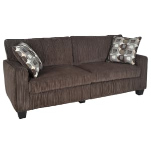 Serta RTA San Paolo Collection Fabric Sofa 78inW Mink Brown PopularChairscom   