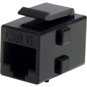 StarTech.com Cat 6 RJ45 Keystone Jack Network Coupler - F/F - Join Two Cat6 Patch Cables Together to Make a Longer Cable - C6KEYCOUPLER