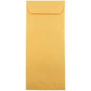 JAM Paper #10 Policy Envelopes, Button & String, Gold Stardream Metallic, Pack Of 25