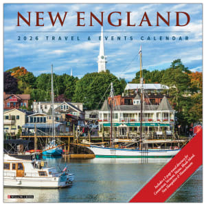 2026 Willow Creek Press Scenic Monthly Wall Calendar, 12in x 12in, New England, January To December, 52150