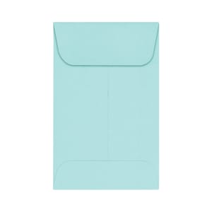 LUX Coin Envelopes, #1, Gummed Seal, Seafoam, Pack Of 1,000
