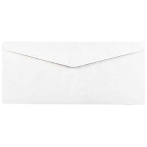 JAM Paper Tyvek Business Envelopes, #10, Gummed Seal, White, Pack Of 50