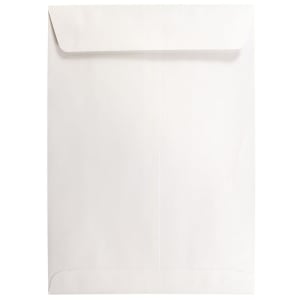 JAM Paper Open-End 7 1/2in x 10 1/2in Catalog Envelopes, Gummed Seal, White, Pack Of 25