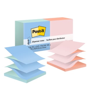 Post-it Pop Up Notes, 12 Pads, 3 in x 3 in, Clean Removal, School Supplies and Office Products, Sticky Notes  - R330UALT