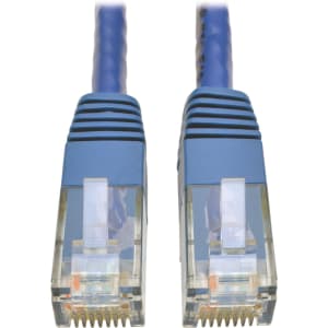 Tripp Lite Cat6 Gigabit Molded Patch Cable RJ45 M/M 550MHz 24 AWG Blue 20ft - 128 MB/s - Patch Cable - N200020BL