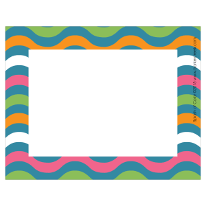Barker Creek Self-Adhesive Name Badge Labels, 3 1/2in x 2 3/4in, Splash Of Color, Pack Of 45