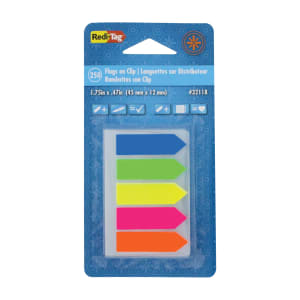 Redi-Tag See Notes, 1 3/4in x 15/32in, Assorted Neon Colors, Pad Of 250 Flags