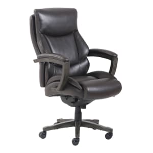Thomasville Edinger Ergonomic Bonded Leather Big & Tall High-Back Chair, Brown