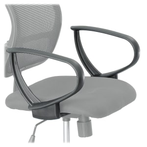 Safco Loop Arms For Vue Mesh Extended Height Chair Black Set Of 2 PopularChairscom   