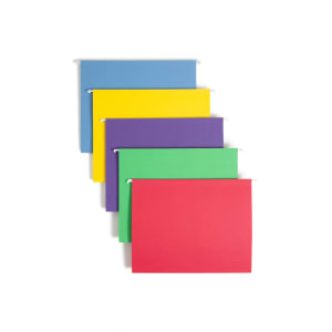 Smead Hanging File Folders With Adjustable Tabs, Letter Size, 1/3 Cut, Assorted Colors, Box Of 25