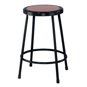 National Public Seating Hardboard Task Stool 24inH Black SeatBlack Frame PopularChairscom   