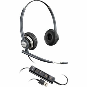 Poly EncorePro 725 USB-A Stereo Headset TAA - Stereo - USB Type A - Wired - On-ear, Over-the-head - Binaural - 783M6AA