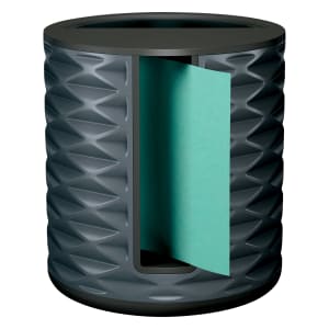 Post-it Pop Up Aqua Notes Vertical Dispenser - 3in x 3in Note - Dark Gray