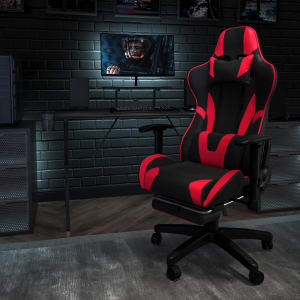 Flash Furniture X30 Ergonomic LeatherSoft Faux Leather Gaming Racing Chair RedBlack PopularChairscom   