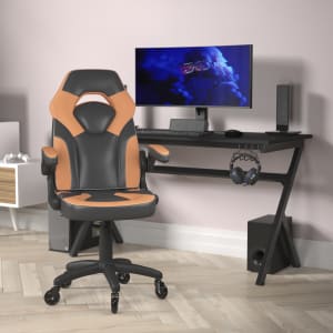 Flash Furniture X10 Racing Ergonomic Faux Leather Computer Gaming Chair Orange PopularChairscom   
