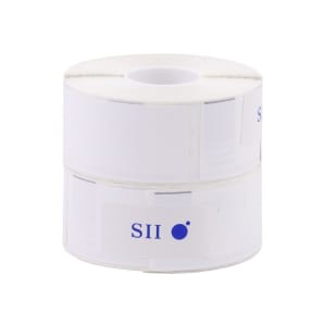Seiko SII Address Labels, SKPSLP2RLH, Rectangle, 1 1/8in x 3 1/2in, White, 260 Labels Per Roll, Box Of 2 Rolls