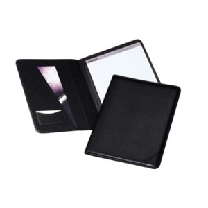Samsill Sterling Letter Pad Folio - 8 1/2in x 11in - Vinyl - Black - 1 Each