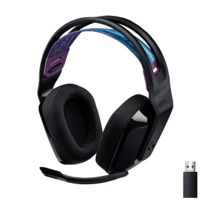 Logitech G535 Lightspeed Wireless Gaming Headset - Lightweight On-Ear Headphones, Compatible with PC, PS4, PS5, USB Rechargeable - Black