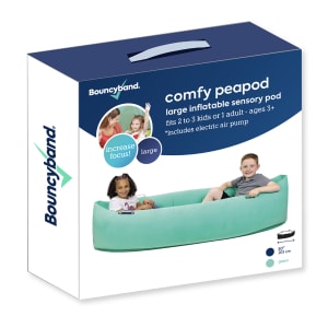 Bouncyband Comfy Hugging Peapod PVC Sensory Pod, 17in x 80in, Green