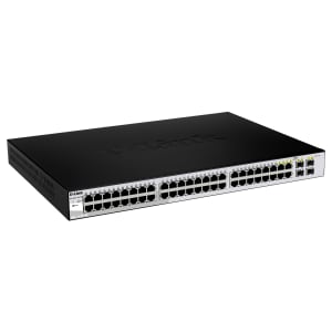 D-Link DGS-1210-52 Websmart Gigabit Switch with 48 1000Base-T and 4 SFP Ports - 48 Ports - Manageable - DGS121052
