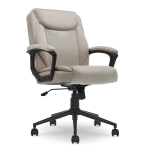 Click365 Transform 1.0 Mid-Back Fabric Managers Chair, Beige